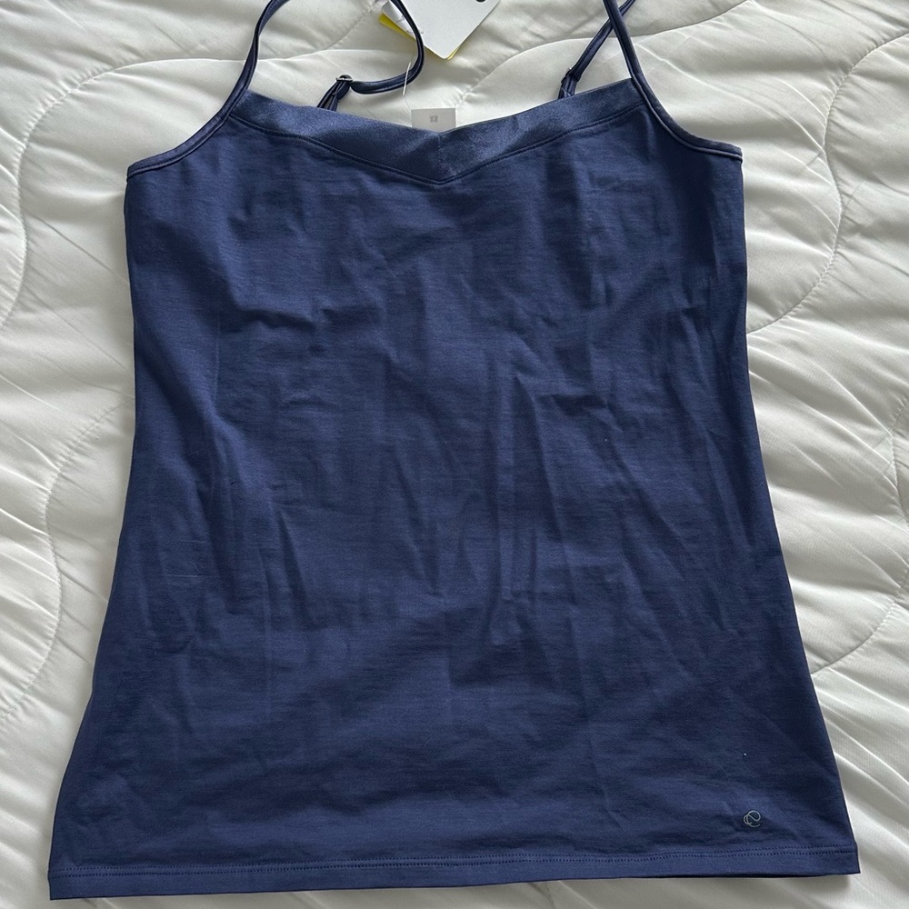 CALIDA Cate Spaghetti Top & Boy Shorts Set in Navy